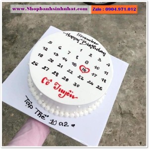 Bánh Sinh Nhật Cuốn Lịch - CL12